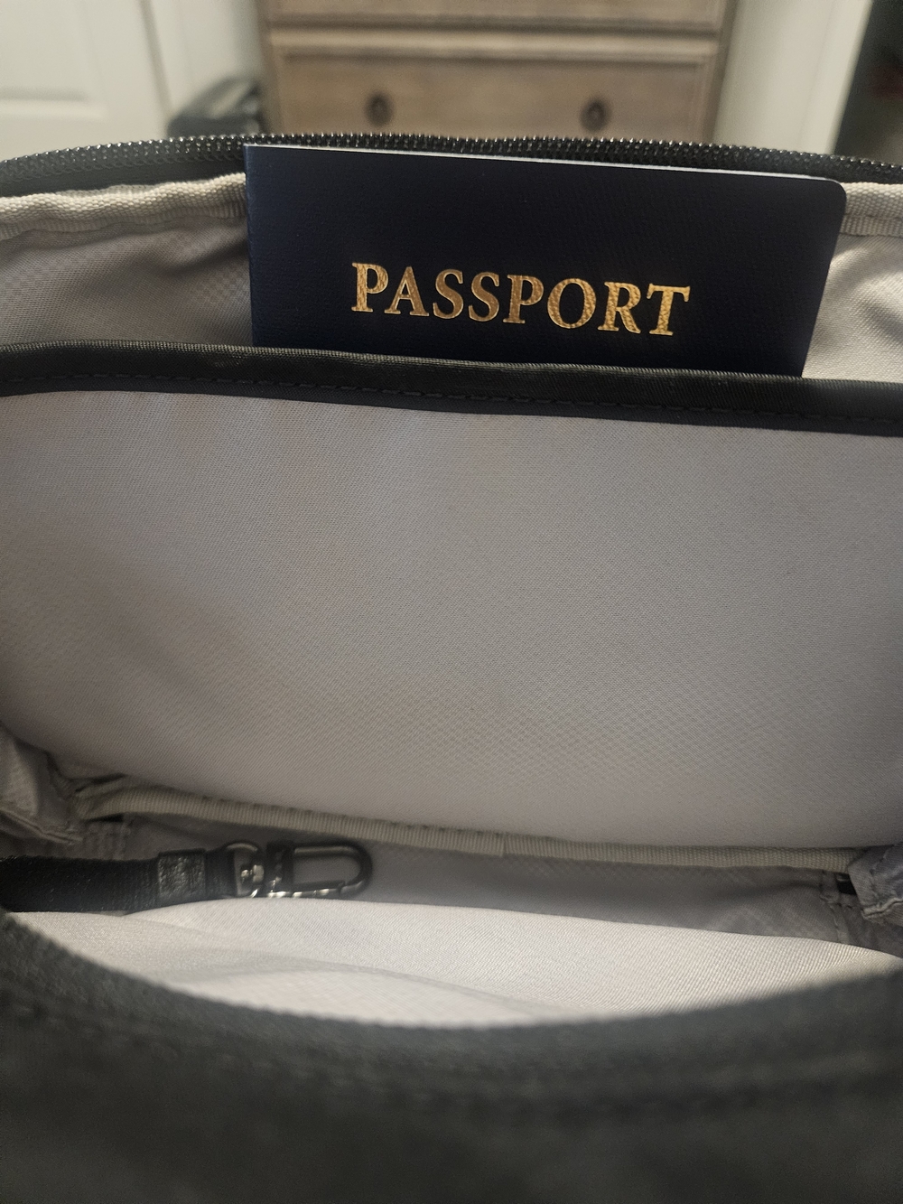 Tumi Black Nylon Crossbody Bag with Gunmetal  Hardware. Voyageur Collection - Picture 8 of 13